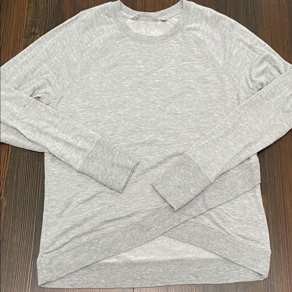 Athleta Supersoft Cross Hem Sweatshirt